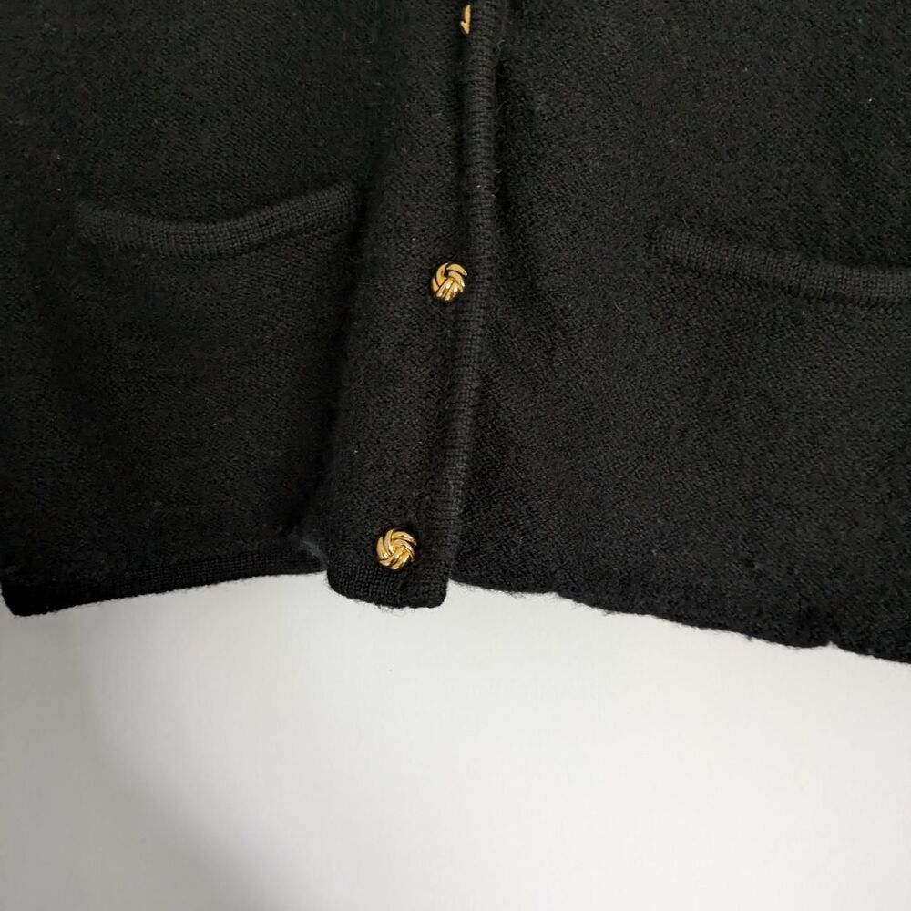 Karen-scott Women's Black and Navy Cardigan - Picture 2 of 4